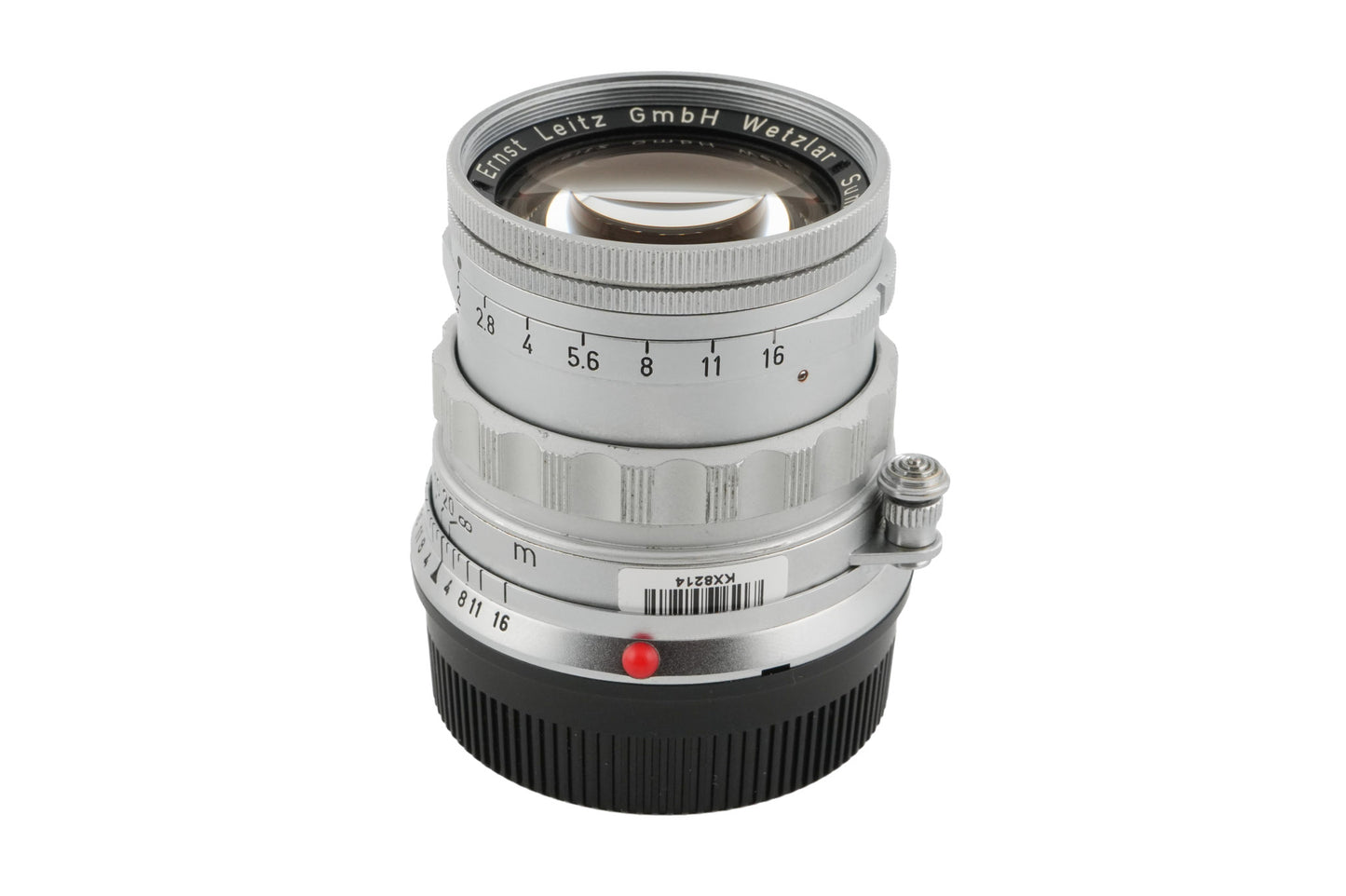 Leica 50mm f2 Summicron (Type II) (Silver, SOOIC-MS / SOSIC / 11118 / 11618 / 11818)