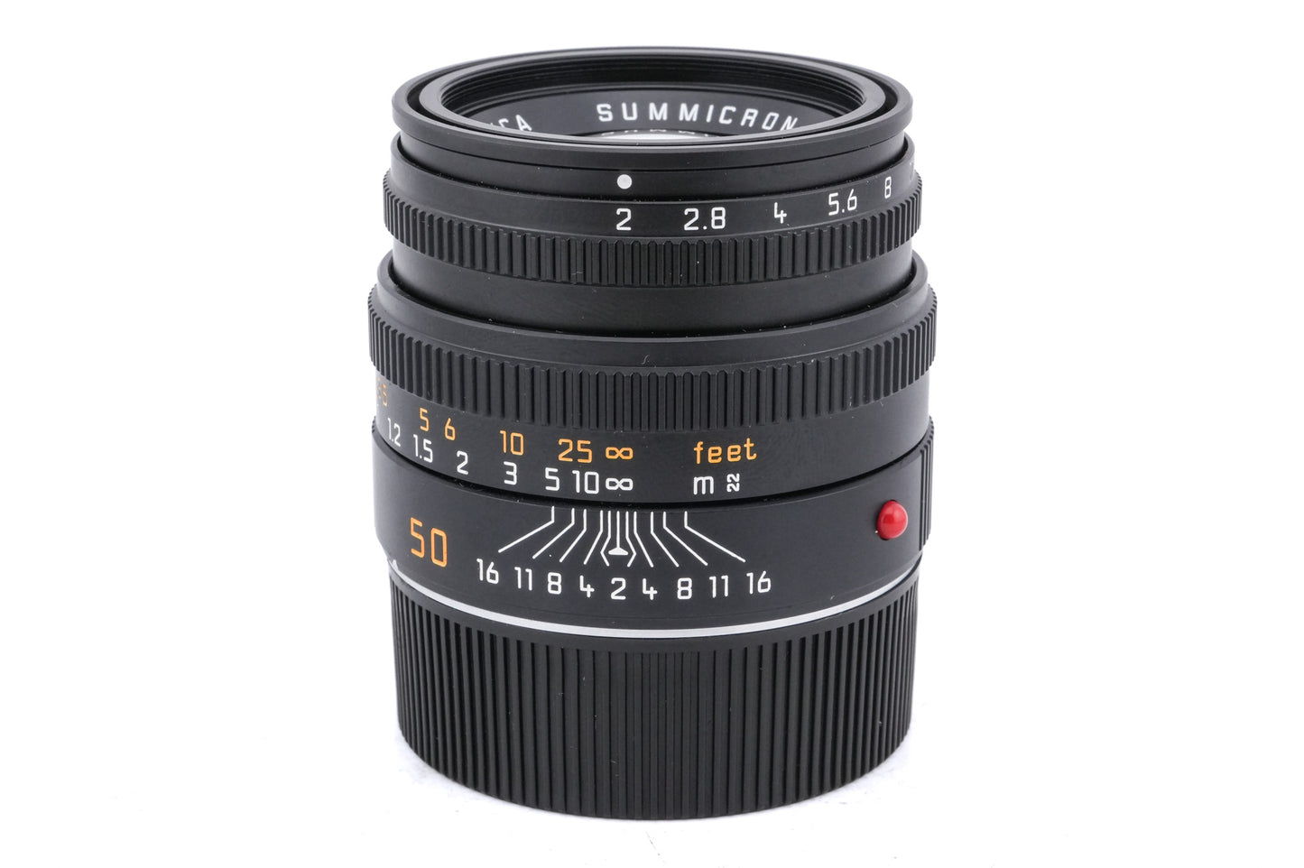 Leica 50mm f2 Summicron-M (Type V) (Black, 11826 / 11719)