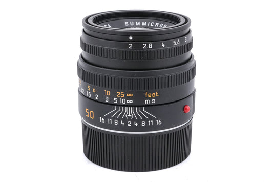 Leica 50mm f2 Summicron-M (Type V) (Black, 11826 / 11719)