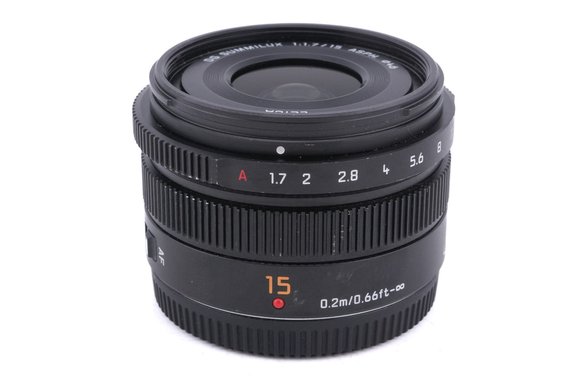 Panasonic 15mm f1.7 Leica DG Summilux ASPH. (H-X015)