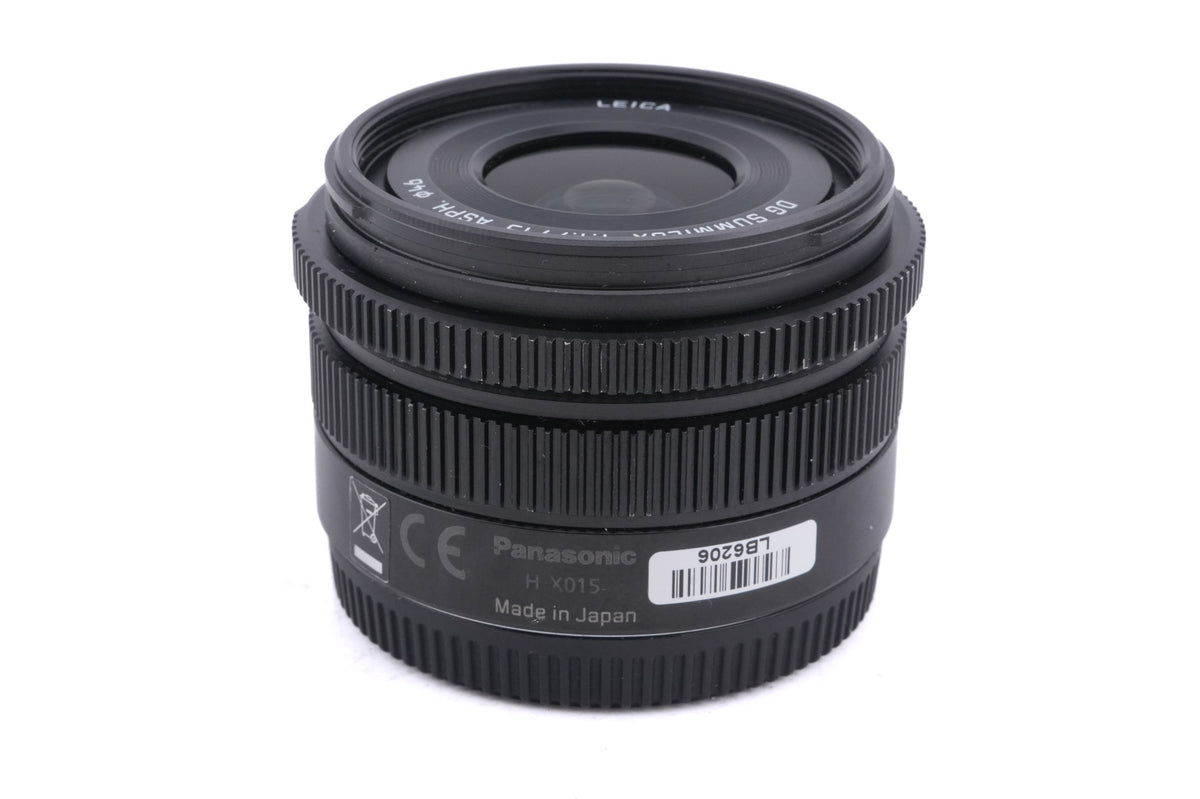 Panasonic 15mm f1.7 Leica DG Summilux ASPH. (H-X015)