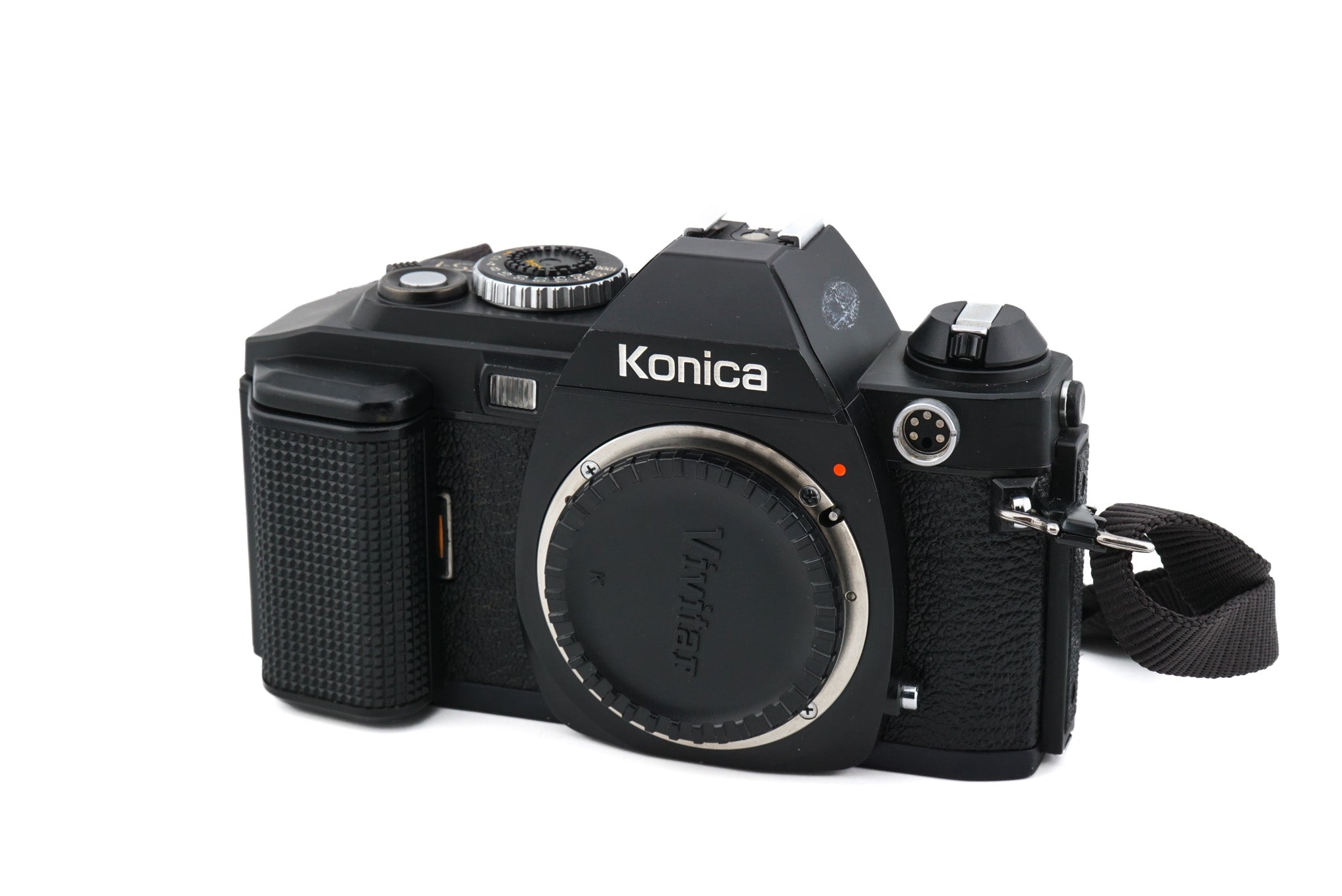 Vintage store Camera-Konica FS1 with 50 MM lens and x-24 Flash Original Strap 10/10!