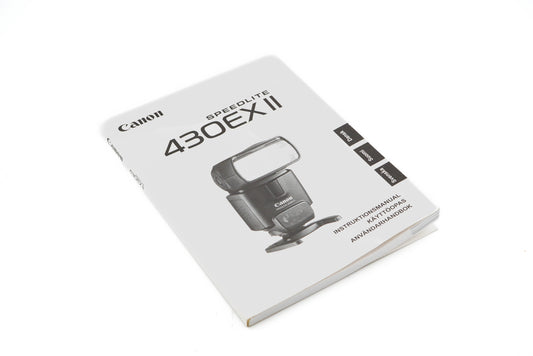 Canon 430EX II Speedlite Instructions