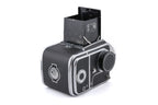 Hasselblad 1000F (8012) + 80mm f2.8 Tessar T Opton (OBTU / 8055) + 12 Film Magazine + Waist Level Finder (FUJUC)