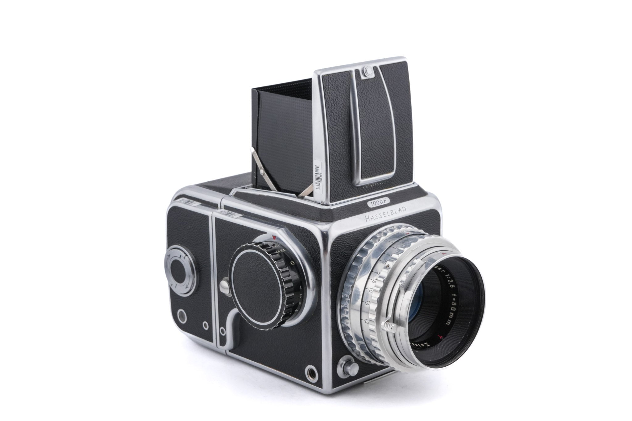 Hasselblad 1000F (8012) + Waist Level Finder (FUJUC) + 80mm f2.8 Tessar T Opton (OBTU / 8055) + 12 Film Magazine