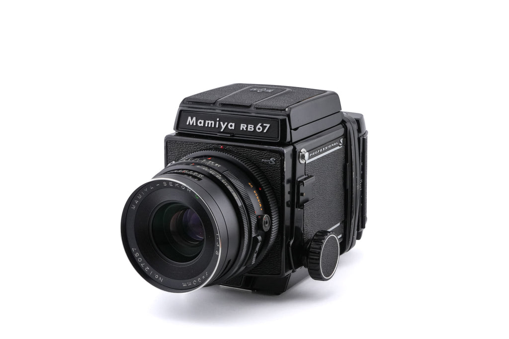 Mamiya RB67 Pro-S + 120 6x7 Pro-S Roll Film Holder + Waist Level Finder + 90mm f3.8 Sekor C