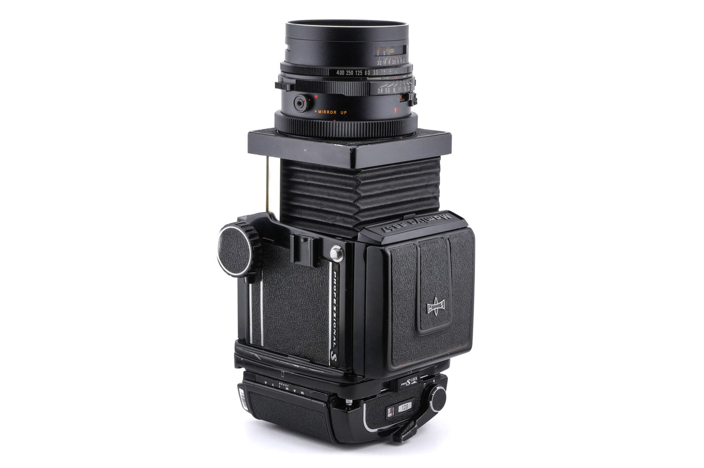 Mamiya RB67 Pro-S + 120 6x7 Pro-S Roll Film Holder + Waist Level Finder + 90mm f3.8 Sekor C