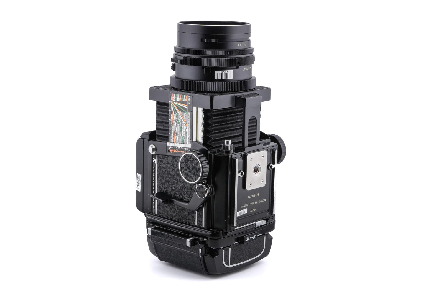 Mamiya RB67 Pro-S + 120 6x7 Pro-S Roll Film Holder + Waist Level Finder + 90mm f3.8 Sekor C