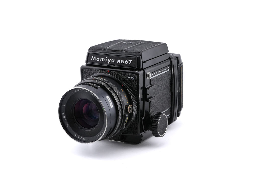 Mamiya RB67 Pro-S + Waist Level Finder + 90mm f3.8 Sekor C + 120 6x7 Pro-S Roll Film Holder