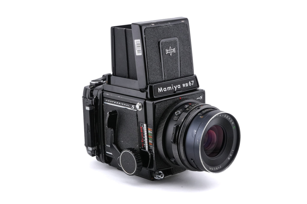 Mamiya RB67 Pro-S + Waist Level Finder + 90mm f3.8 Sekor C + 120 6x7 Pro-S Roll Film Holder