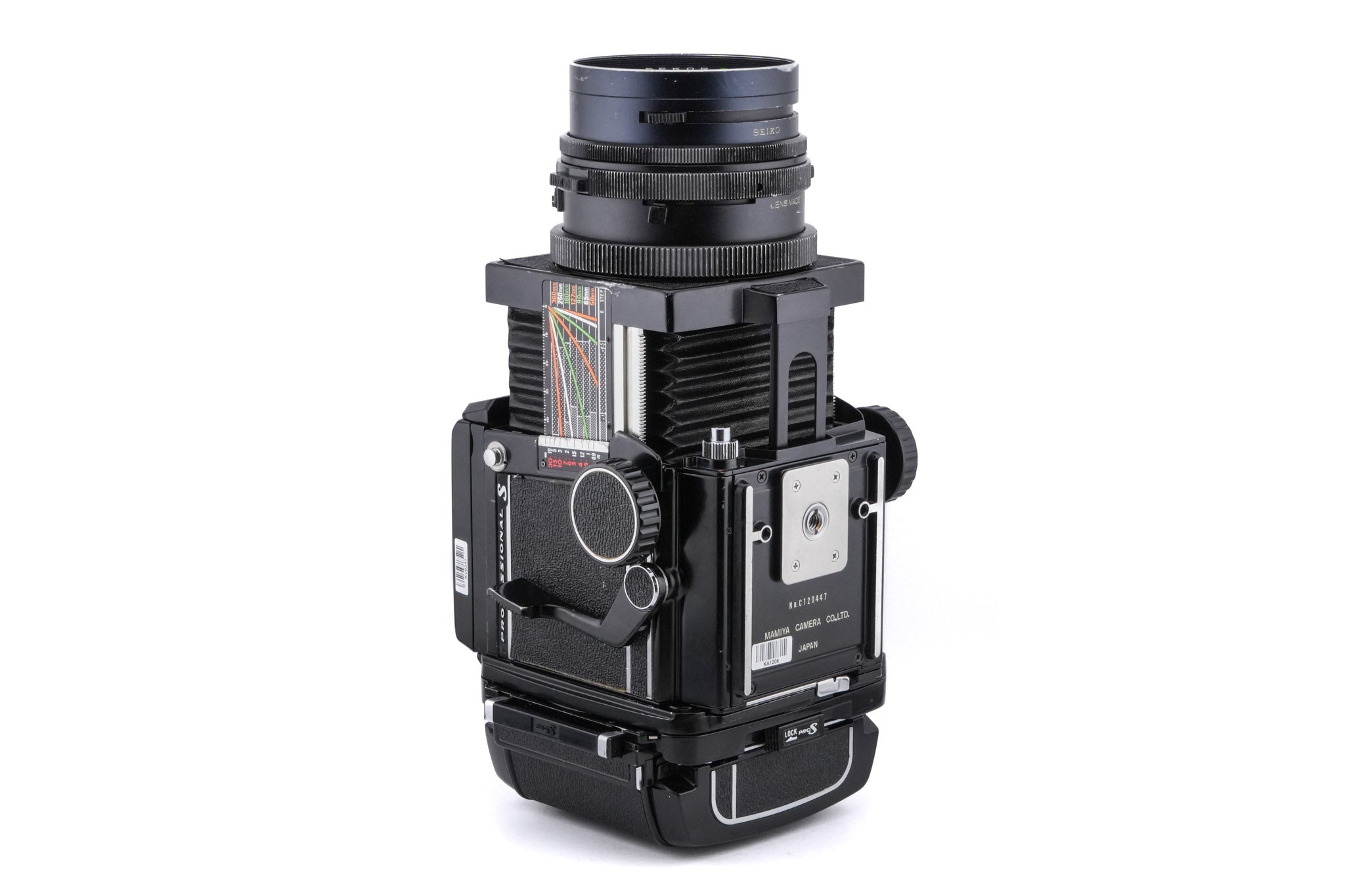 Mamiya RB67 Pro-S + Waist Level Finder + 90mm f3.8 Sekor C + 120 6x7 Pro-S Roll Film Holder