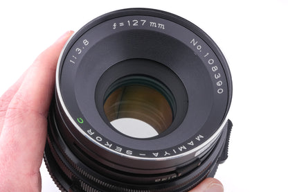 Mamiya RB67 Pro-S + Waist Level Finder + 127mm f3.8 Sekor C + 120 6x7 Pro-S Roll Film Holder