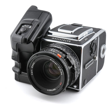 Hasselblad 503CW + 80mm f2.8 Planar T* CFE + A12N Film Magazine + Waist Level Finder (New / 42315 Chrome) + Winder CW (44105) + IR Remote Control (44113)