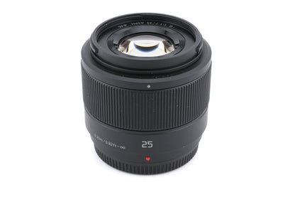 Panasonic 25mm f1.7 G ASPH.