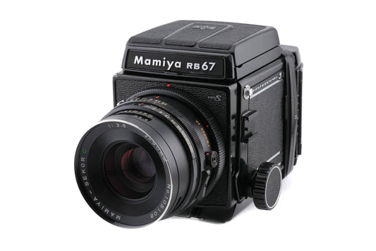 Mamiya RB67 Pro-S + Waist Level Finder + 120 6x7 Pro-S Roll Film Holder + 90mm f3.8 Sekor C