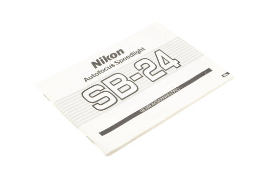 Nikon SB-24 Instructions