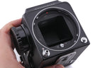 Hasselblad 500C/M (Black, 10170) + 80mm f2.8 Planar T* CF (20029) + Waist Level Finder (Old / Black, 42277) + Standard Winding Knob (44024) + A12 Film Magazine (Black, 30147) + Standard Focusing Screen (42161)