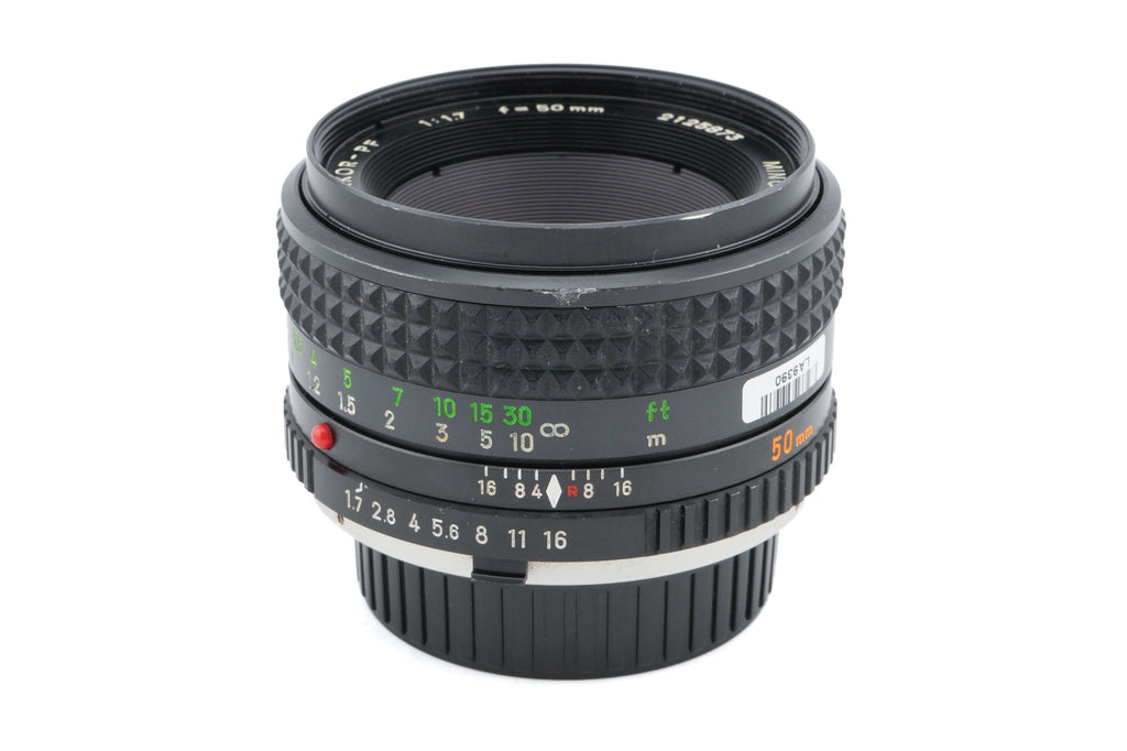 Minolta 50mm f1.7 MC Rokkor-PF