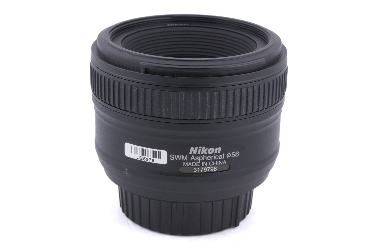 Nikon 50mm f1.8 AF-S Nikkor G