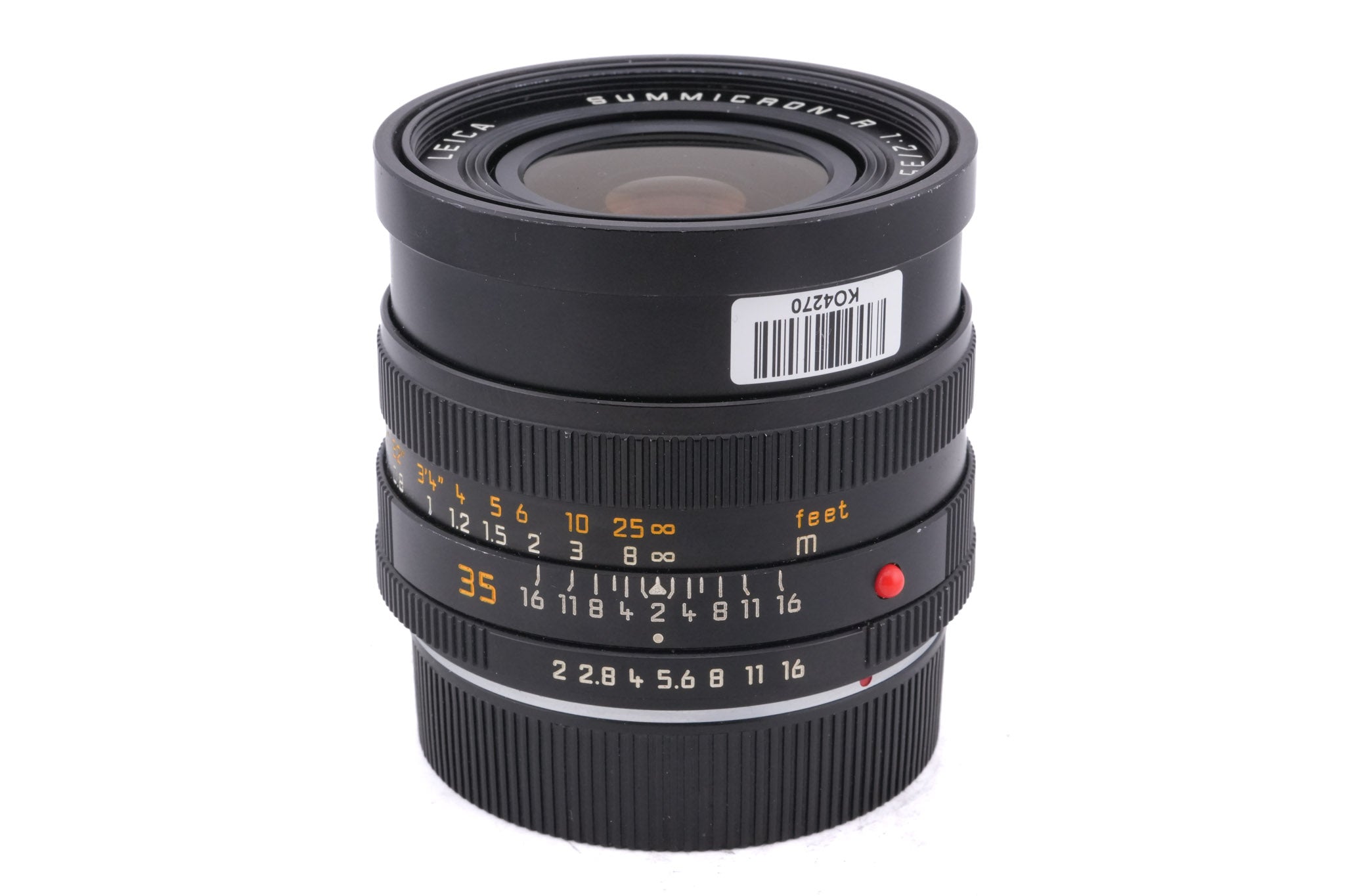 Leica 35mm f2 Summicron-R (Type II) (3-Cam) (11115) - Lens