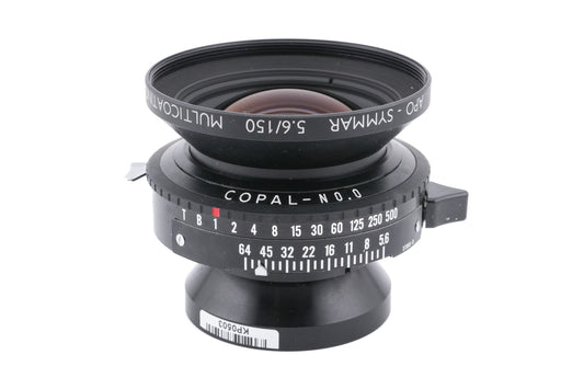Schneider-Kreuznach 150mm f5.6 APO-Symmar MC (Shutter) - Lens