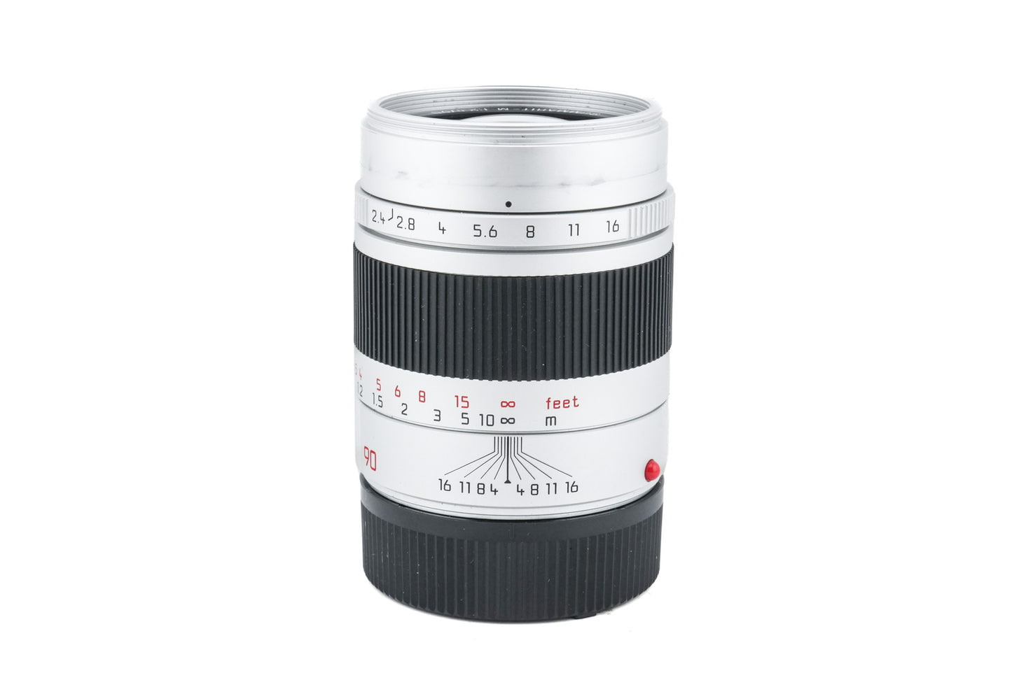 Leica 90mm f2.4 Summarit-M (Silver, 11685) - Lens