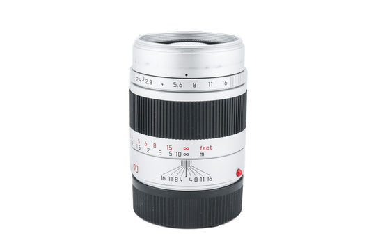 Leica 90mm f2.4 Summarit-M (Silver, 11685) - Lens