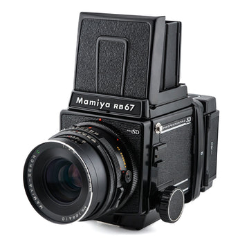 Mamiya RB67 Pro SD + Waist Level Finder + 120 Pro-SD 6x7 Film Back + 90mm f3.8 Sekor C