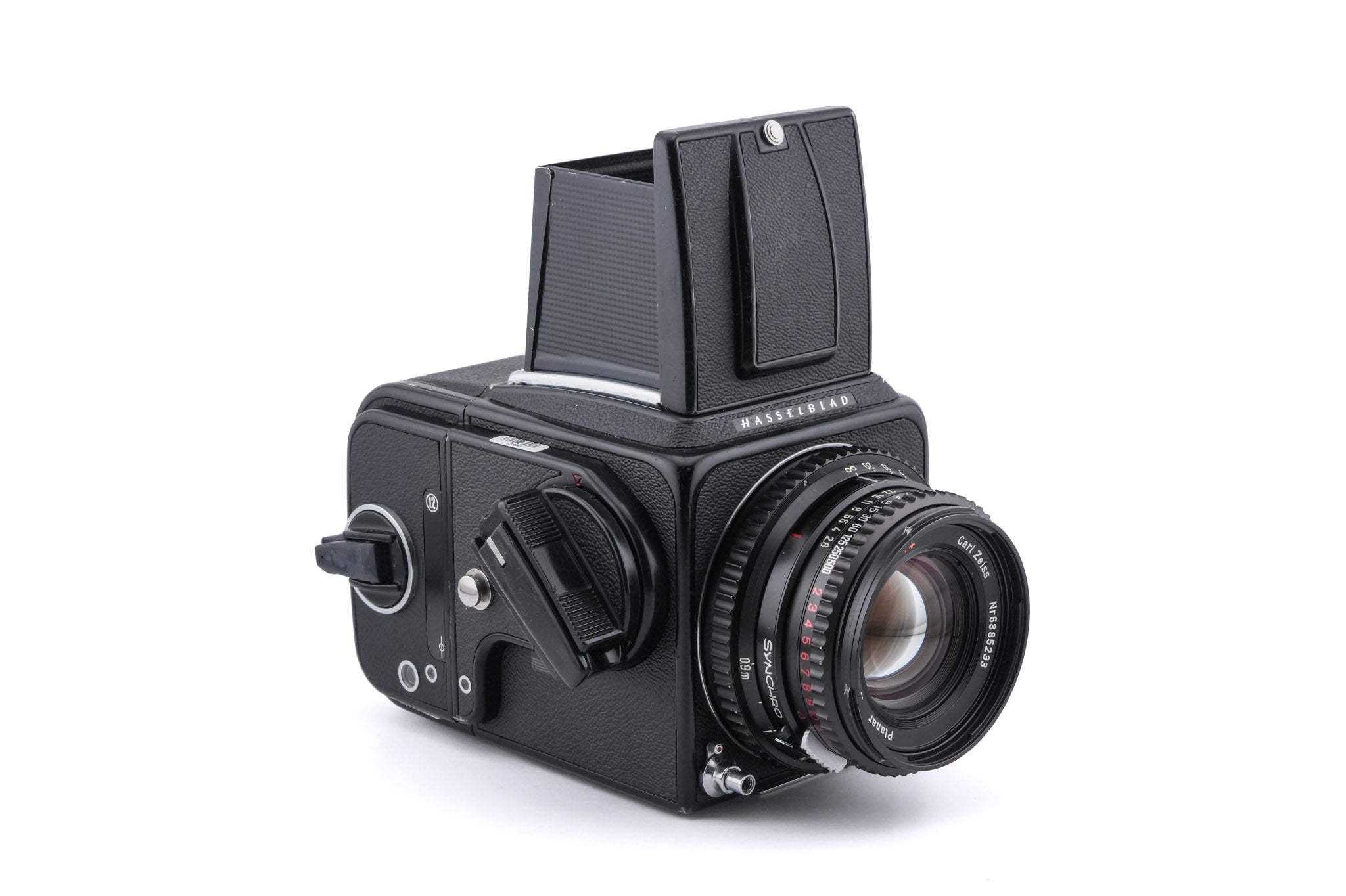 Hasselblad 500C/M (Black, 10170) + Waist Level Finder (Old / Black, 42277) + Standard Focusing Screen (42161) + A12 Film Magazine (Black, 30147) + 80mm f2.8 Planar T* C (Black, 20028)
