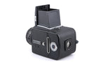 Hasselblad 500C/M (Black, 10170) + Waist Level Finder (Old / Black, 42277) + Standard Focusing Screen (42161) + A12 Film Magazine (Black, 30147) + 80mm f2.8 Planar T* C (Black, 20028)