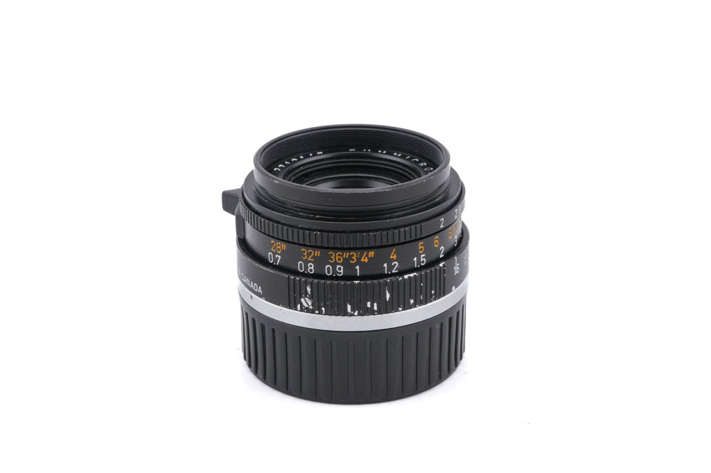 Leica 35mm f2 Summicron (Type III) (11309) + Lens Hood (35mm f1.4-2) (12504) + 39mm UVa Filter (Black, 13131)