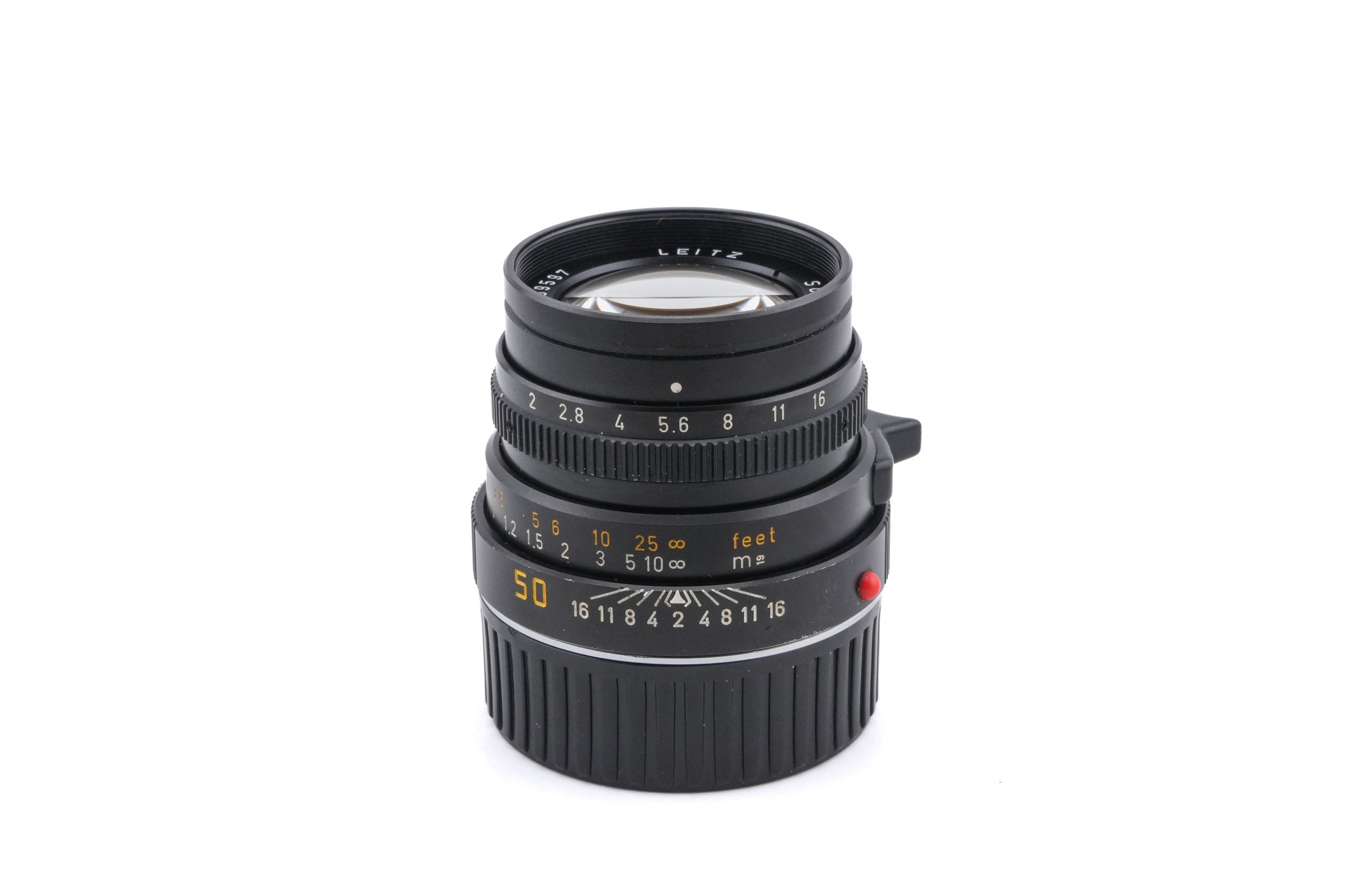 Leica 50mm f2 Summicron-M (Type IV) (Black, 11819)
