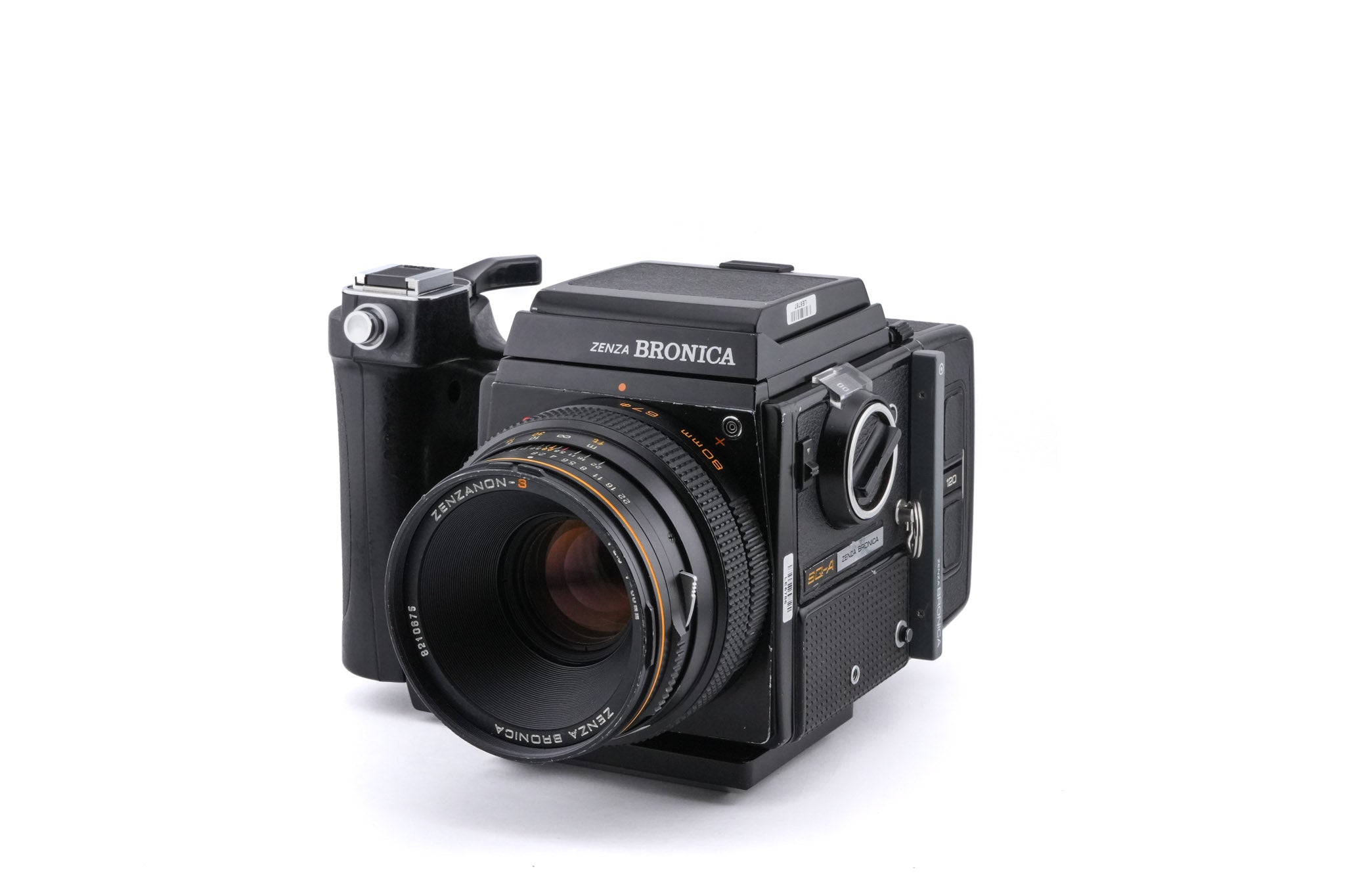 Zenza Bronica SQ-A + Waist Level Finder + SQ 6x6 120 Roll Film Back + 80mm f2.8 Zenzanon-S + Speed Grip S Winder