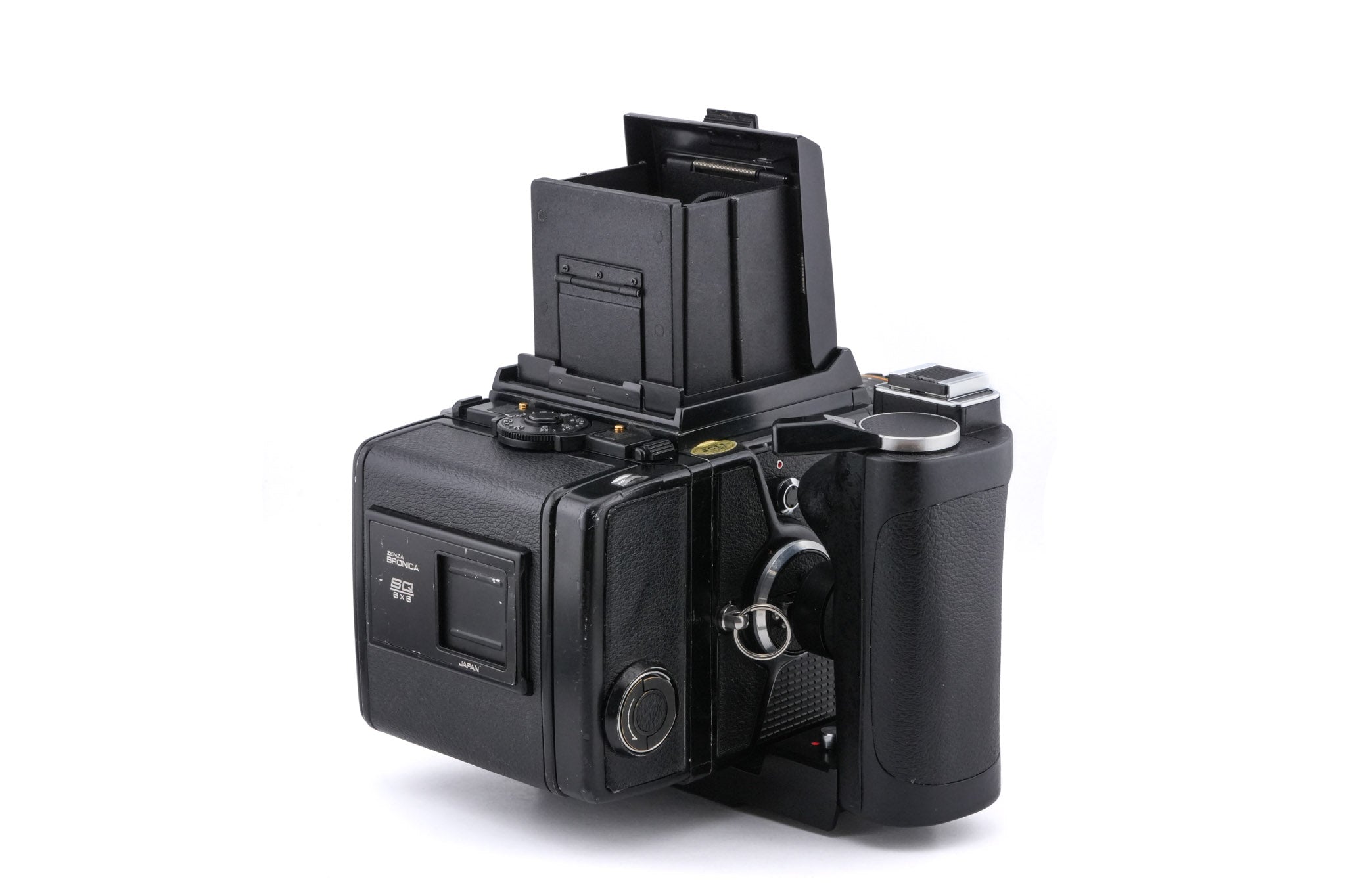 Zenza Bronica SQ-A + Waist Level Finder + SQ 6x6 120 Roll Film Back + 80mm f2.8 Zenzanon-S + Speed Grip S Winder