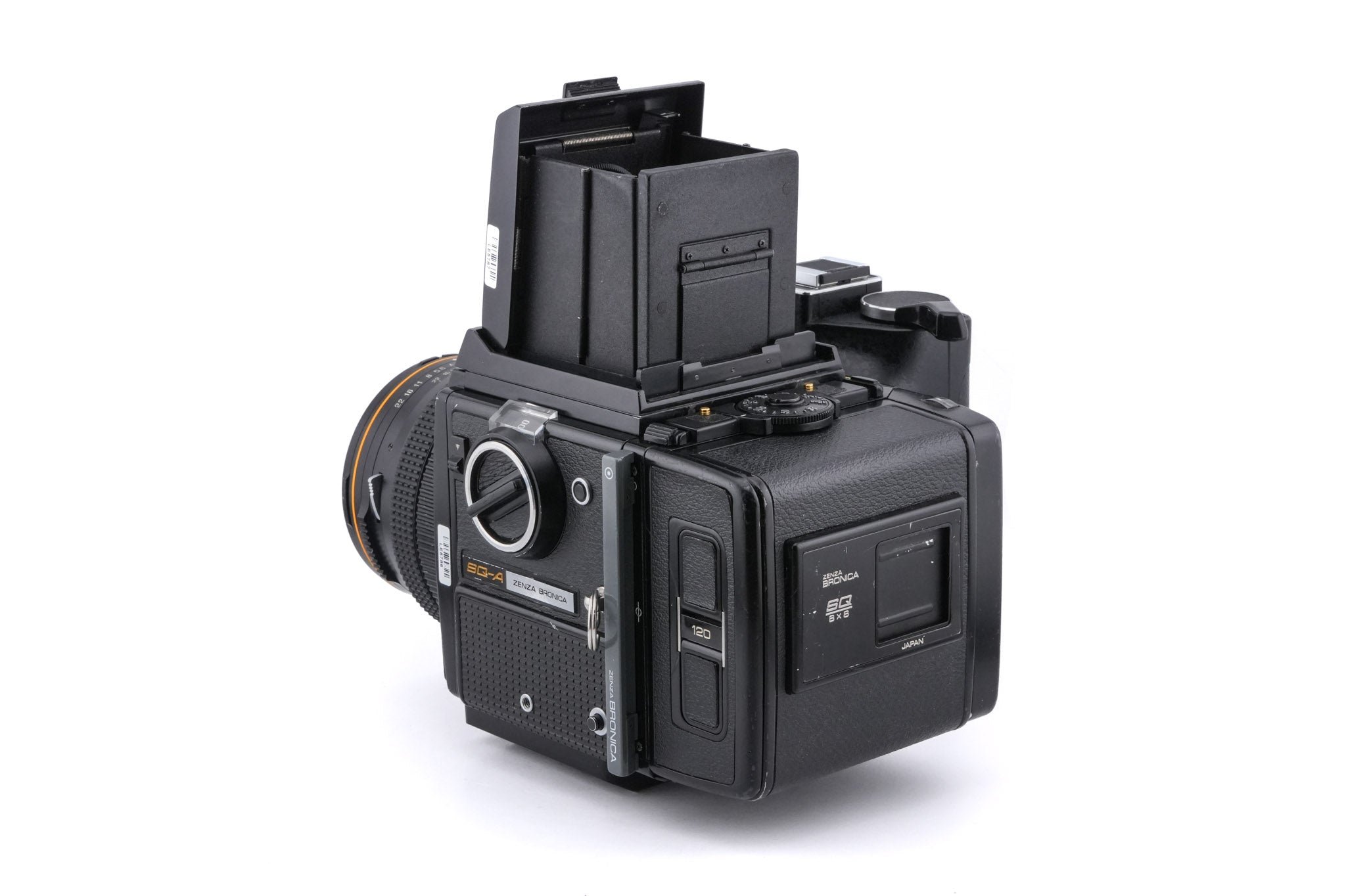 Zenza Bronica SQ-A + Waist Level Finder + SQ 6x6 120 Roll Film Back + 80mm f2.8 Zenzanon-S + Speed Grip S Winder
