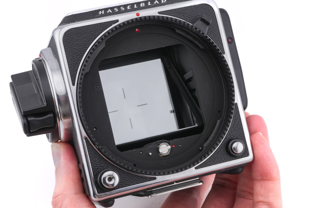 Hasselblad 201F (Silver, 10529) + Waist Level Finder (New / Chrome, 42315) + Standard Focusing Screen (42161)