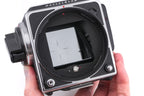 Hasselblad 201F (Silver, 10529) + Waist Level Finder (New / Chrome, 42315) + Standard Focusing Screen (42161)