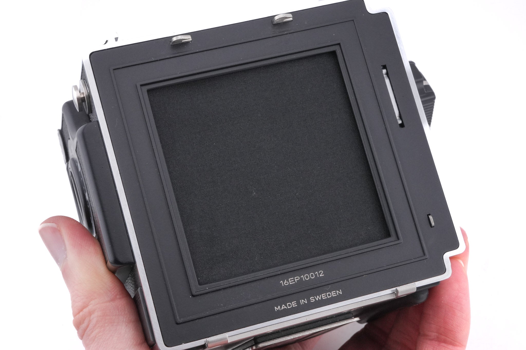 Hasselblad 201F (Silver, 10529) + Waist Level Finder (New / Chrome, 42315) + Standard Focusing Screen (42161)