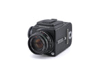 Hasselblad 500C/M (Black, 10170) + Acute Matte D Grid / Split Image Focusing Screen (42217) + A12N Film Magazine + 80mm f2.8 Planar T* C (Black, 20028) + Waist Level Finder (New / Black, 42323)