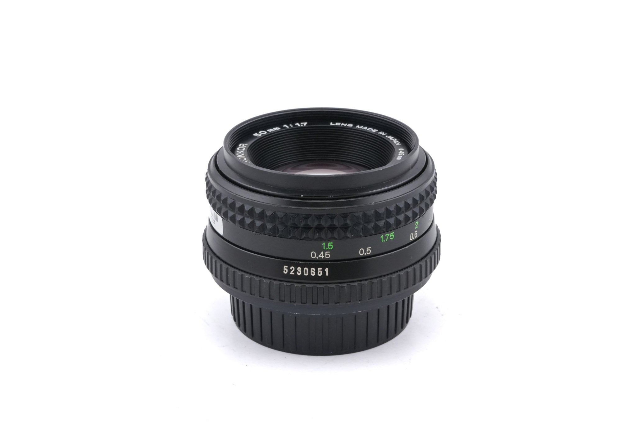 Minolta 50mm f1.7 MD Rokkor