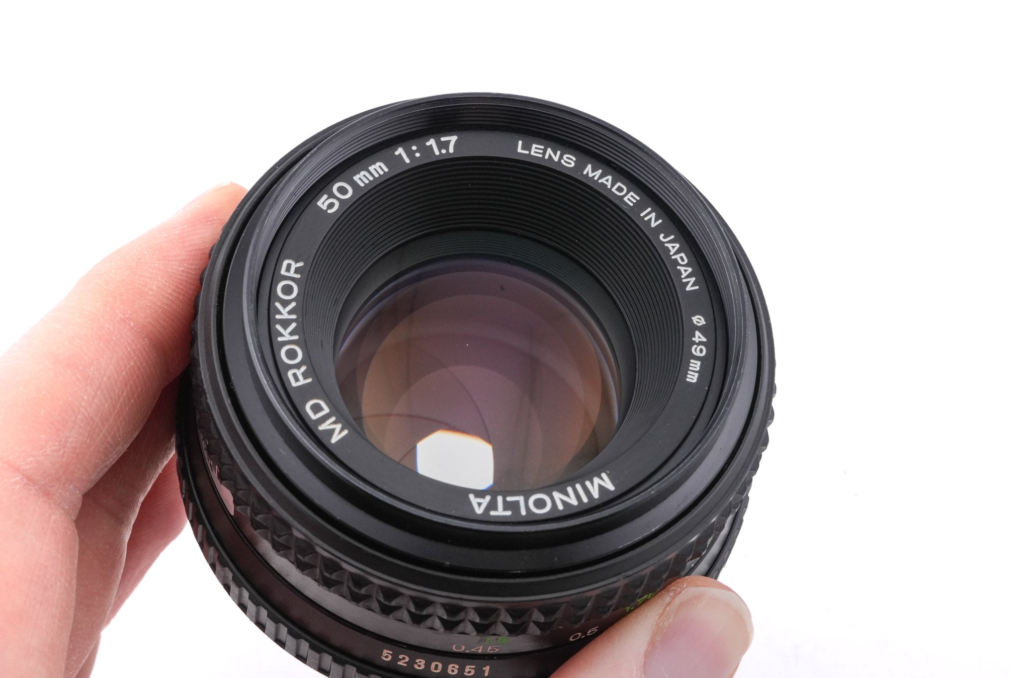 Minolta 50mm f1.7 MD Rokkor