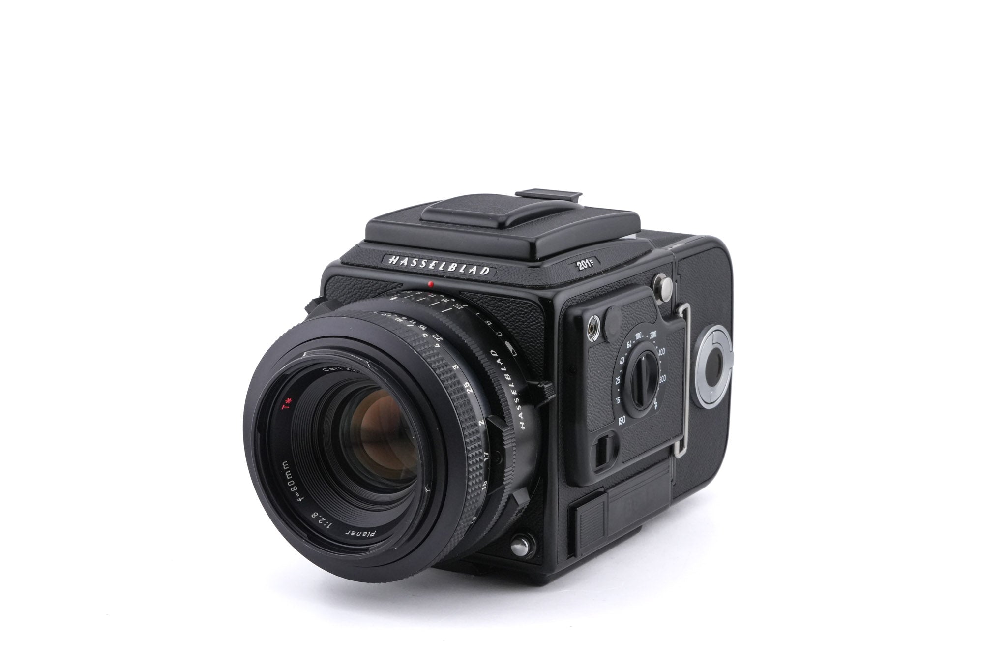 Hasselblad 201F (Black, 10532) + A12N Film Magazine + 80mm f2.8 Planar T* F (20400) + Waist Level Finder (New / Black, 42323) + Acute Matte Focusing Screen (42165)