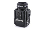 Hasselblad 201F (Black, 10532) + A12N Film Magazine + 80mm f2.8 Planar T* F (20400) + Waist Level Finder (New / Black, 42323) + Acute Matte Focusing Screen (42165)