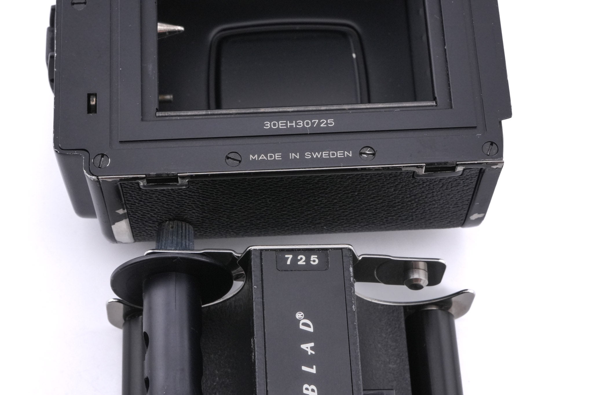 Hasselblad 201F (Black, 10532) + A12N Film Magazine + 80mm f2.8 Planar T* F (20400) + Waist Level Finder (New / Black, 42323) + Acute Matte Focusing Screen (42165)
