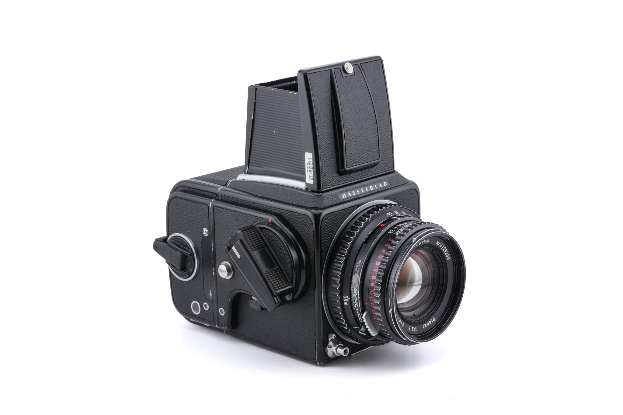 Hasselblad 500C/M (Black, 10170) + A12 Film Magazine (Black, 30147) + Acute Matte Focusing Screen (42165) + Waist Level Finder (Old / Black, 42277) + 80mm f2.8 Planar T* C (Black, 20028)