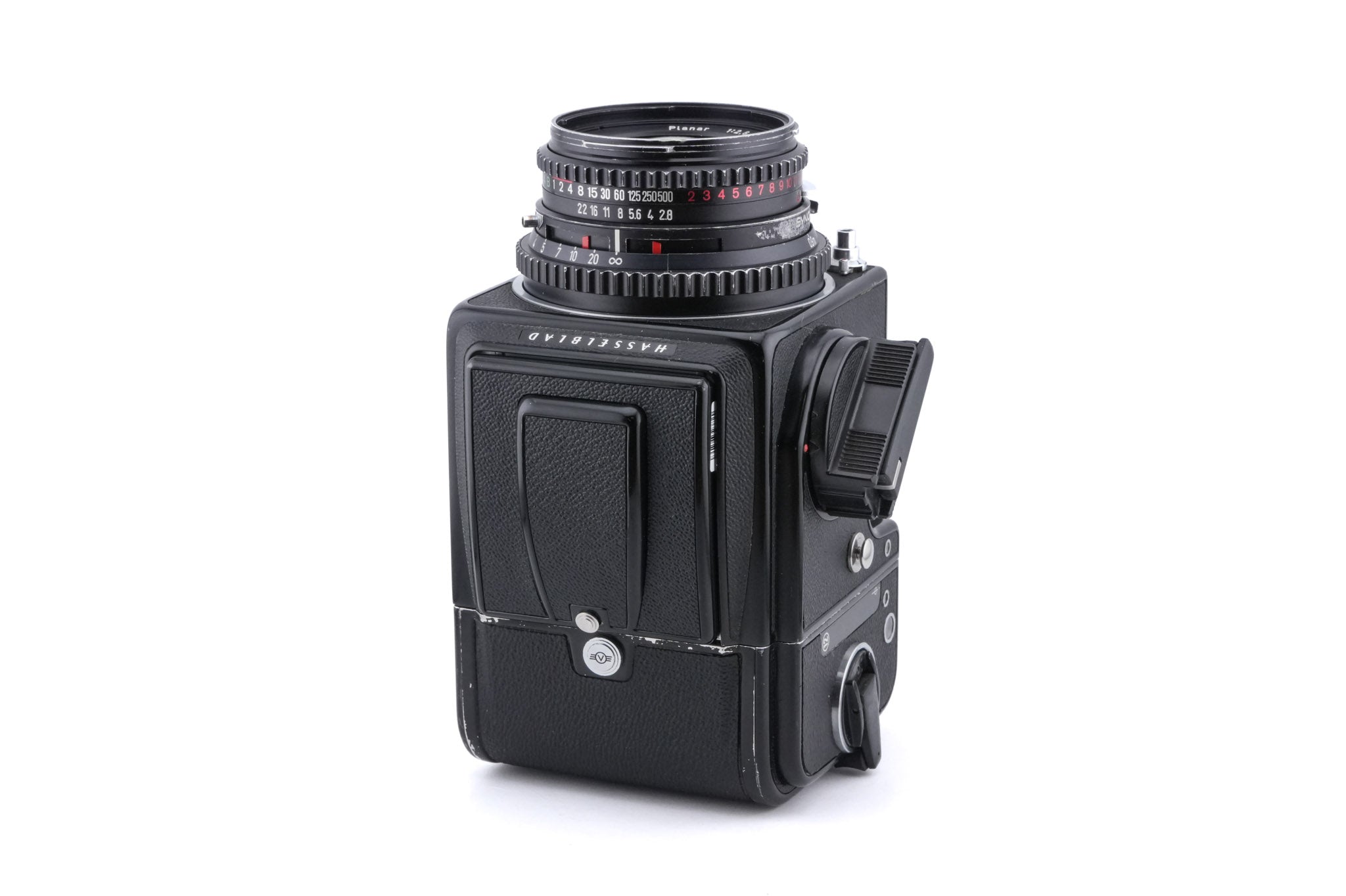 Hasselblad 500C/M (Black, 10170) + A12 Film Magazine (Black, 30147) + Acute Matte Focusing Screen (42165) + Waist Level Finder (Old / Black, 42277) + 80mm f2.8 Planar T* C (Black, 20028)
