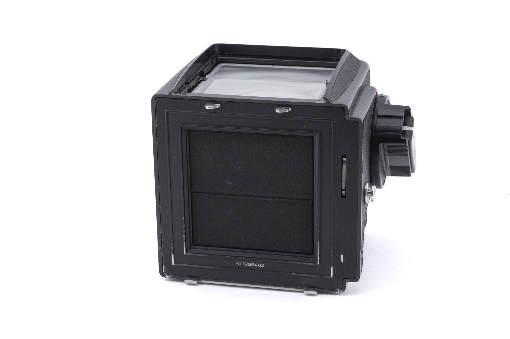 Hasselblad 500C/M (Black, 10170) + A12 Film Magazine (Black, 30147) + Acute Matte Focusing Screen (42165) + Waist Level Finder (Old / Black, 42277) + 80mm f2.8 Planar T* C (Black, 20028)