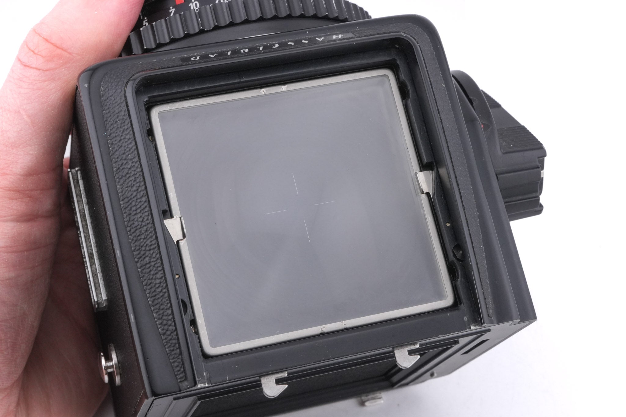 Hasselblad 500C/M (Black, 10170) + A12 Film Magazine (Black, 30147) + Acute Matte Focusing Screen (42165) + Waist Level Finder (Old / Black, 42277) + 80mm f2.8 Planar T* C (Black, 20028)