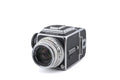 Hasselblad 500C/M (Silver, 10026) + Waist Level Finder (Old / Silver, 42021) + Focusing Screen with Split-Image Rangefinder (42188) + 80mm f2.8 Planar T* C (Silver, 20028) + A12 Film Magazine (Silver, 30074)