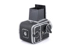 Hasselblad 500C/M (Silver, 10026) + 80mm f2.8 Planar T* C (Silver, 20028) + Waist Level Finder (Old / Silver, 42021) + Standard Focusing Screen (42161) + A12 Film Magazine (Silver, 30074)